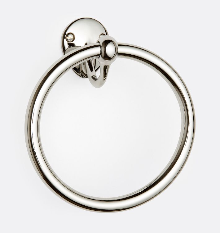 Linfield Towel Ring, Polished Nickel