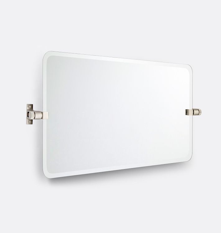 West Slope Frameless Wide Rectangle Pivot Mirror