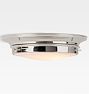 Eastmoreland 12" Polished Nickel LED Flush Mount, Quick Ship