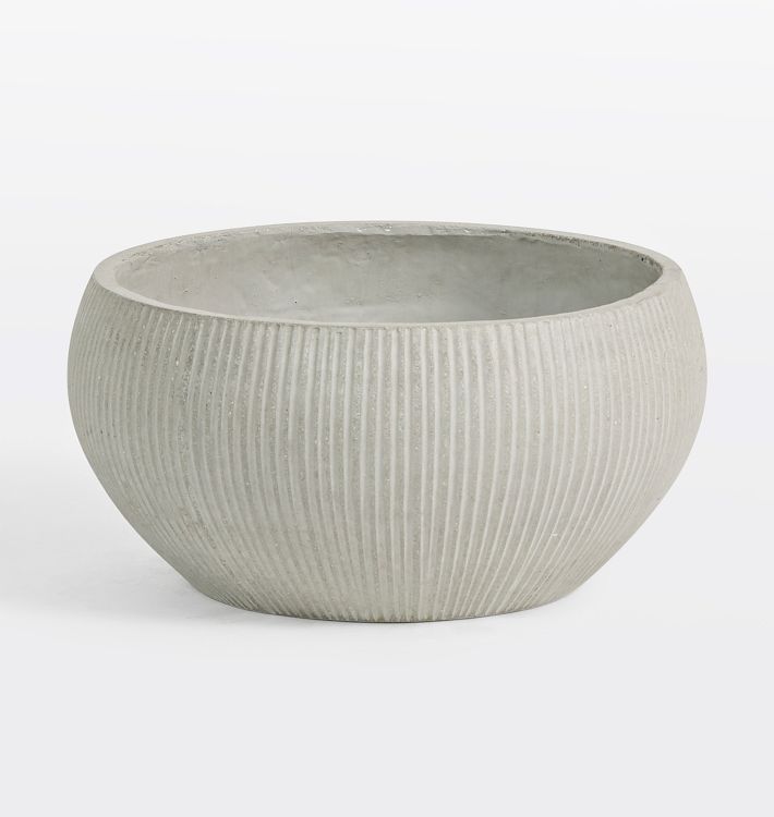 Modern Textured Bowl Planter