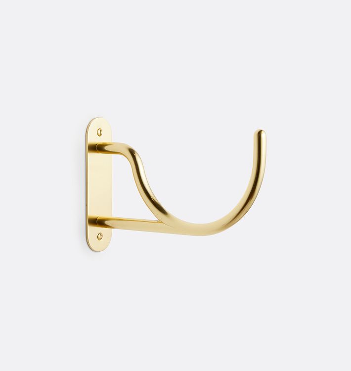 Wall Mounted Hose Hanger, Aged Brass