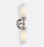 OPEN BOX Howe Double Tube Wall Sconce, Brushed Nickel