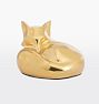 Solid Brass Animal Door Stop, Fox