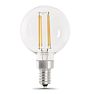 FEIT LED Filament G16.5 Clear 5.5W 60We Bulb 2 Pack