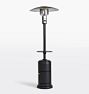 Powder Coated Patio Heater with Table, Black