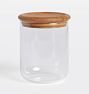 Glass and Wood Canister