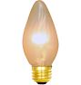25W Gold Painted Flame Bulb