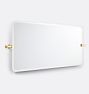 Hassalo Frameless Wide Rectangle Pivot Mirror