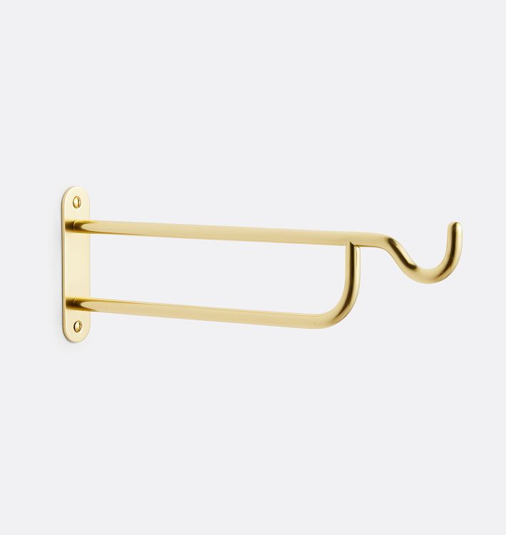 Long Outdoor Plant Hanger, Aged Brass