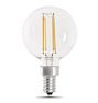 FEIT LED Filament G16.5 Clear 3.8W 40We Bulb 2 Pack