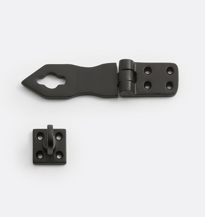 Matte Black Bronze Gate Hasp And Staple