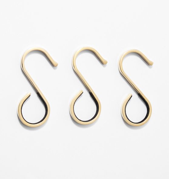 Felt-Lined S-Hooks - Set of 3 | Rejuvenation