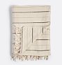 Natural & Black Thin Striped Throw