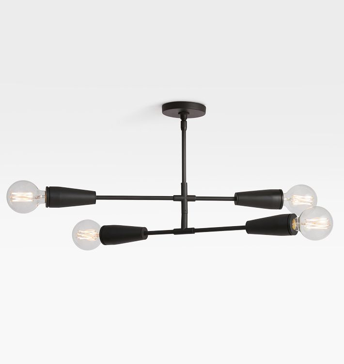 OPEN BOX: Altona Barebulb Semi-Flush Mount - Oil-Rubbed Bronze