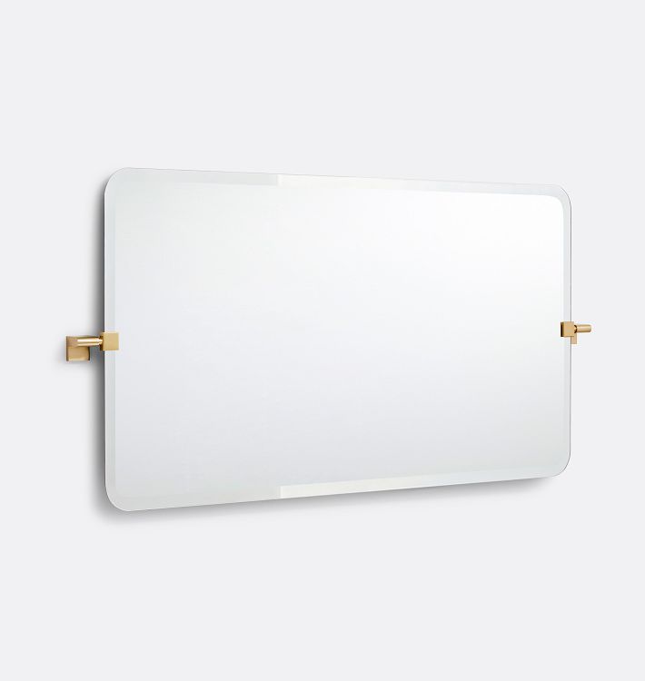 Meadows Frameless Wide Rectangle Pivot Mirror