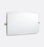 Meadows Frameless Wide Rectangle Pivot Mirror