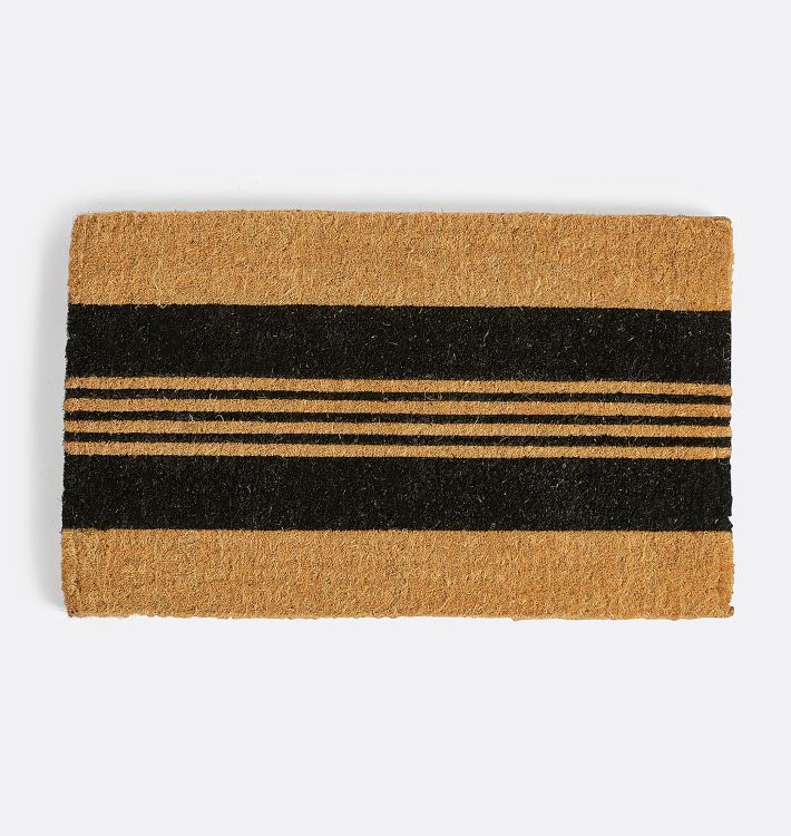 Horizontal Stripe Coir Doormat