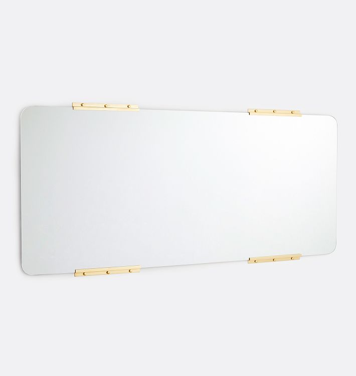 Large Rounded Rectangle Horizontal Yaquina Mirror