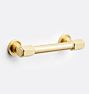 Hassalo Drawer Pull, 4" Center-to-Center - Aged Brass