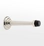 Deco Wall Doorstop, Polished Nickel