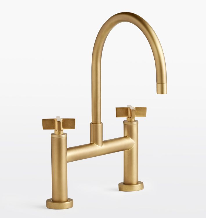 West Slope Kitchen Faucet - Aged Brass