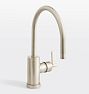 West Slope Lever Handle Single Hole Kitchen Faucet - Brushed Nickel