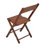 Vintage Dark Oak Folding Chair