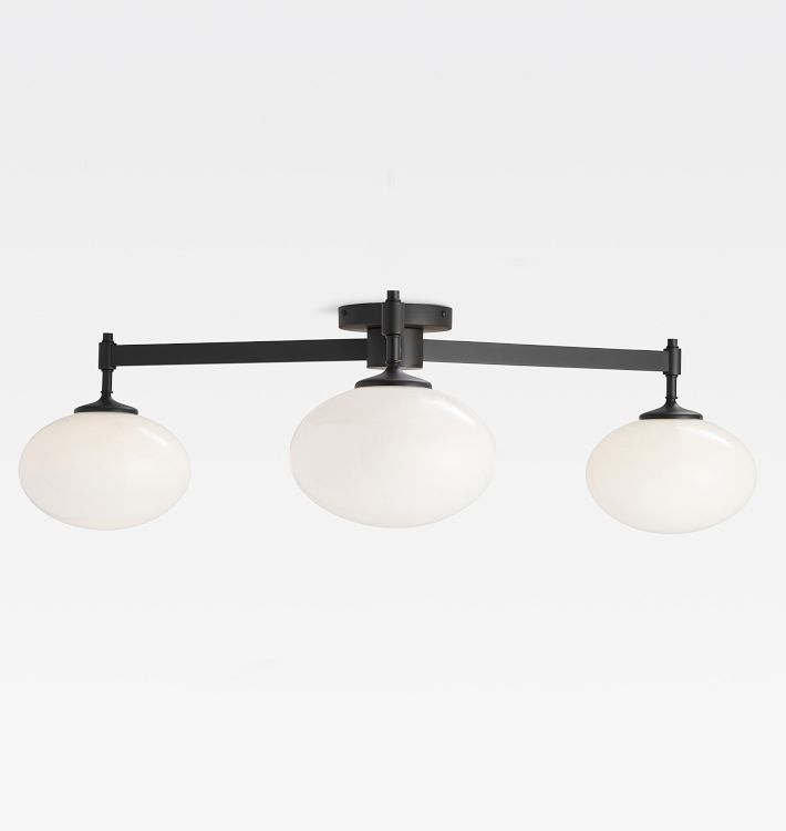 Amelia 3-Arm Semi-Flush Mount