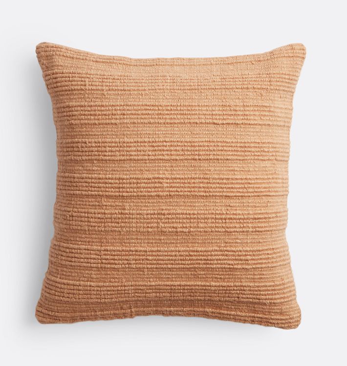 Textured Woven Stripe Pillow Cover