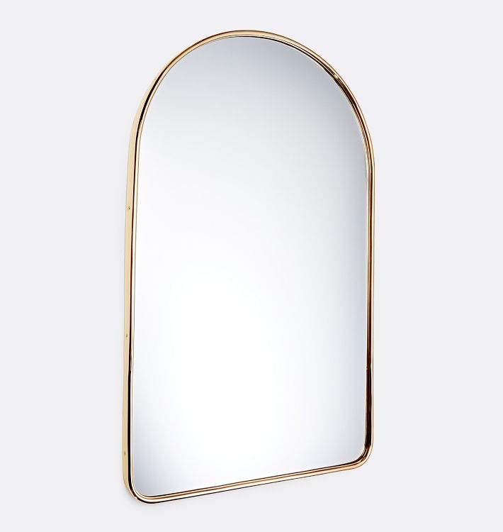 Arched Metal Framed Mirror