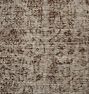 Vintage Earth-Toned Turkish Hand-Knotted Rug, 7'x10'