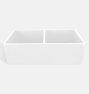 Kirkwood Fireclay Farmhouse Double Kitchen Sink