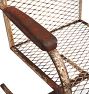 Vintage Steel Mesh Cantilevered Patio Chair