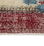 Vintage Turkish Hand-Knotted Rug in Aqua and Maroon, 6-1/2'x10-1/2'