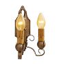 Vintage Romance Revival Double Candle Sconce