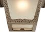 Pair of Romance Revival Lantern Sconces with Faux Hammered Texture