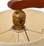 Vintage Mid-Century Adjustable Height Wooden Floor Lamp