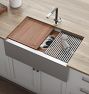 Dual Tier Stainless Steel Workstation Kitchen Sink