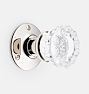 Tate Fluted Crystal Knob Tube Latch Interior Door Set