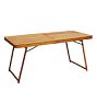 Vintage Slatted Maple Folding Table