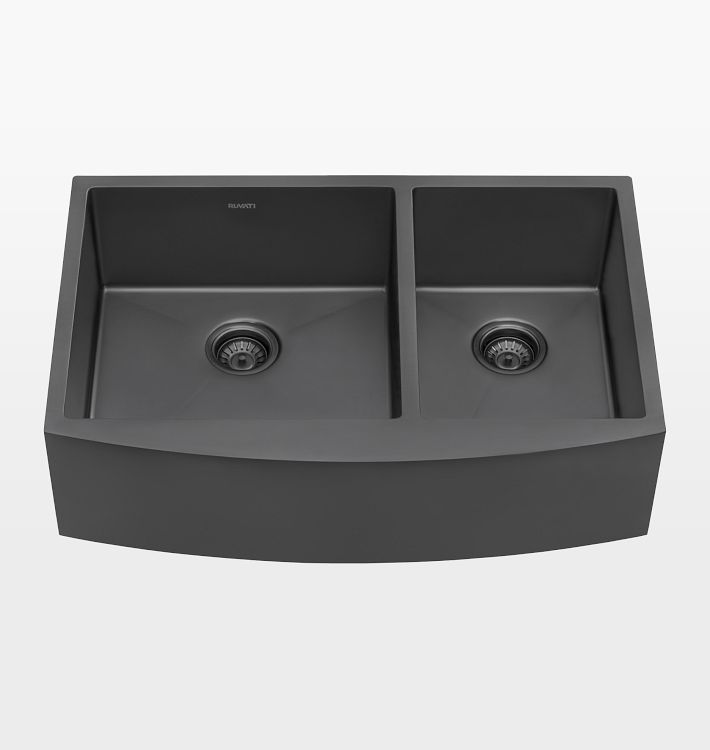 Terraza Stainless Steel Double Apron Kitchen Sink