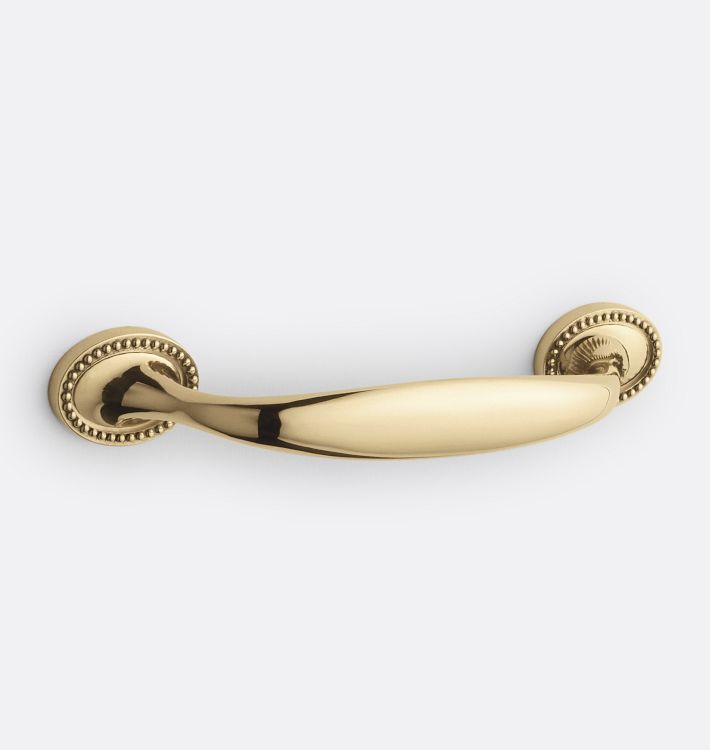 Axel Drawer Pull, 4" - Unlacquered Brass