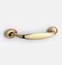 Axel Drawer Pull, 4" - Unlacquered Brass