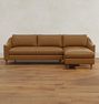 Luisa Leather 2-Piece Chaise Sectional