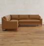 Luisa Leather 3-Piece L-Shape Double Sofa Sectional