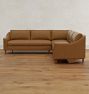 Luisa Leather 3-Piece L-Shape Double Sofa Sectional