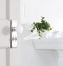 Putman White Porcelain Knob Tube Latch Interior Door Set