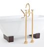 Blair Cross Handle Floor Mounted Tub Filler With Handshower