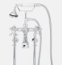 Free Standing Tub Filler with Supply Lines And Shutoffs