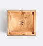 Kahlo Tiered Rose Gold Single Kitchen Prep Sink &amp; Drain